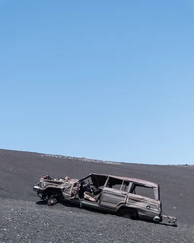 Mt Fuji's abandoned Jeep