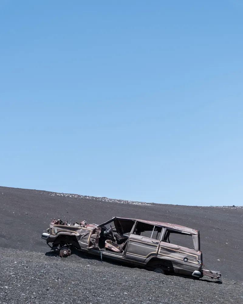 Mt Fuji's abandoned Jeep