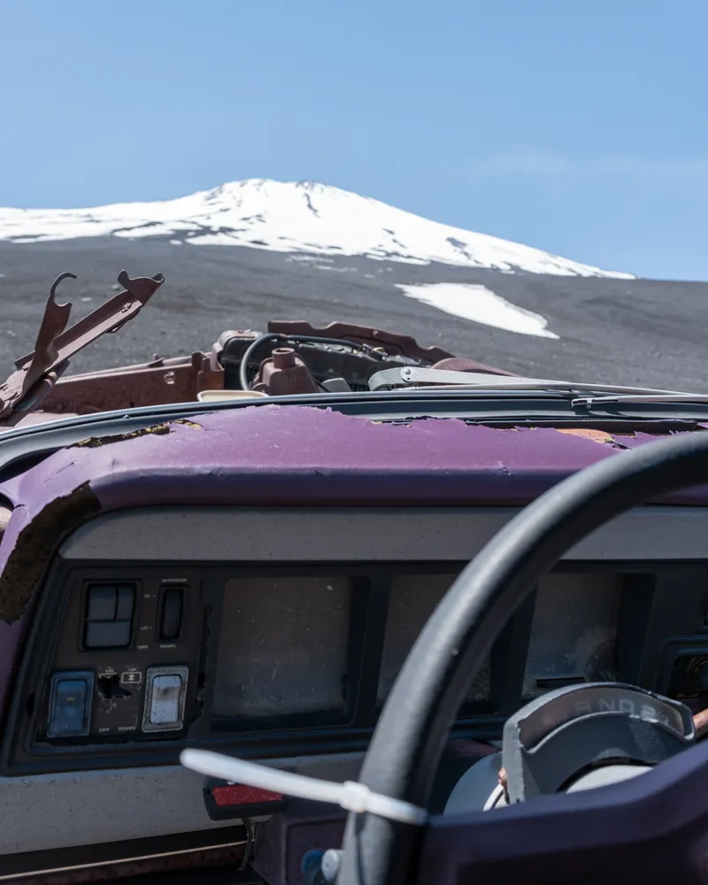 Mt Fuji's abandoned Jeep
