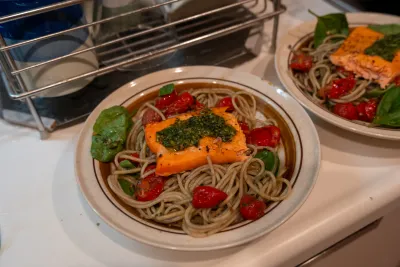 Salmon Pesto Pasta