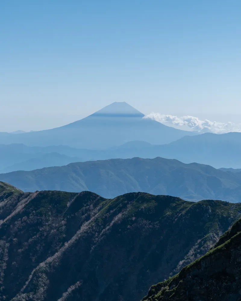 Mt Kita and Mt Aino: Views of Mt Fuji