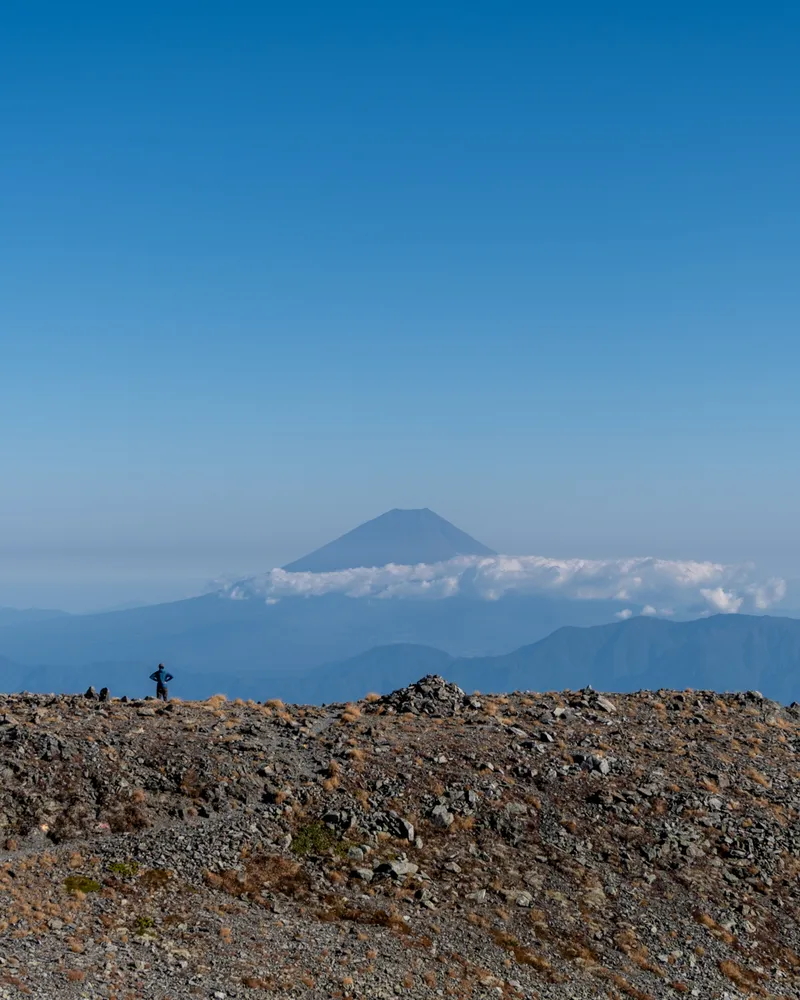 Mt Kita and Mt Aino: Views of Mt Fuji