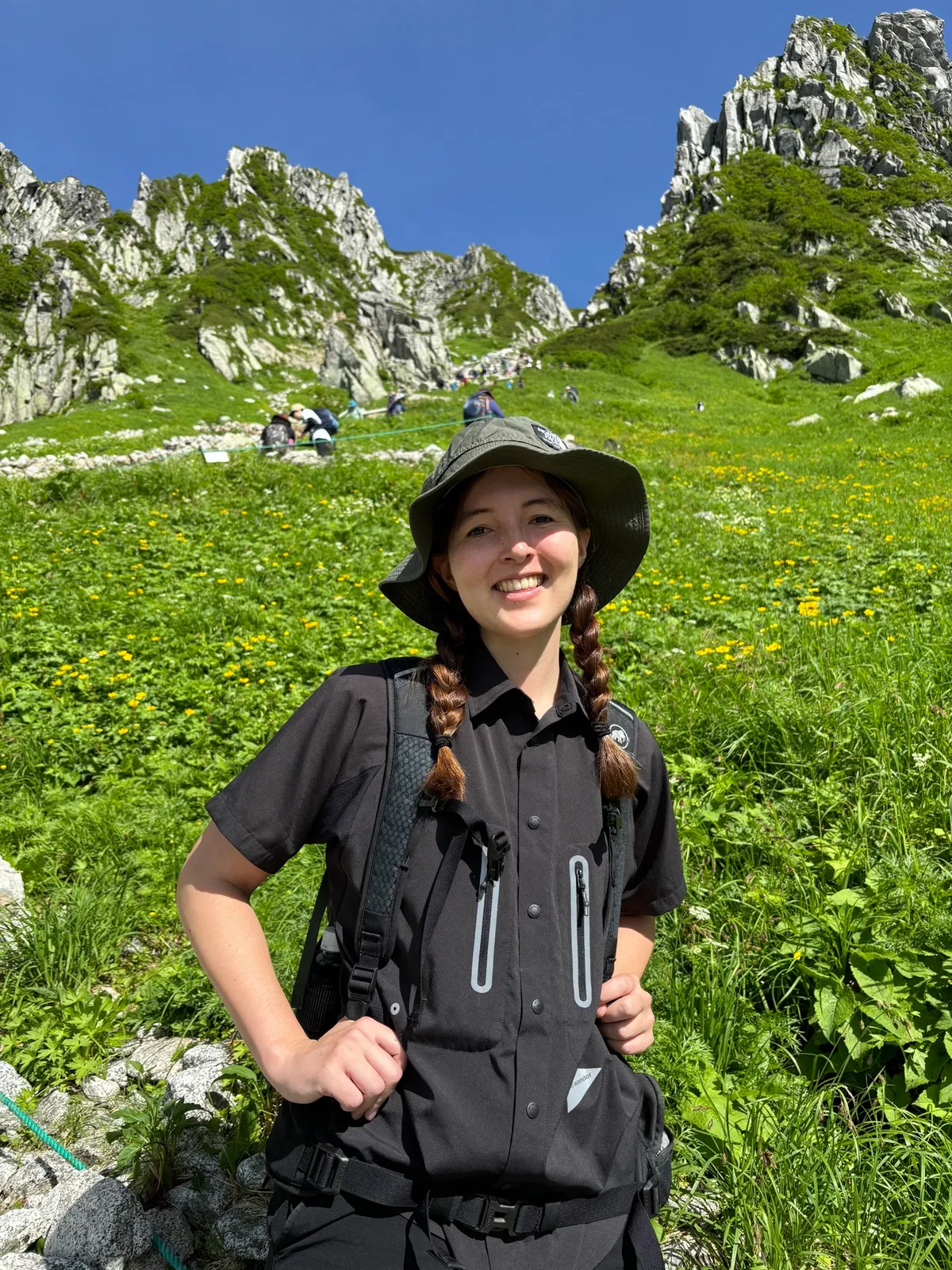 Me wearing an And Wander shirt